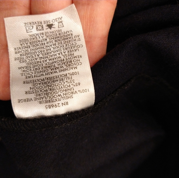 💯 wool dress Pendleton Lowell shirt dress riding jacket style preppy navy coat - Picture 12 of 16